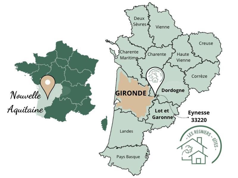 Les Regniers - 2 Gites Voisins Pour Familles Et Groupes Eynesse Exterior foto